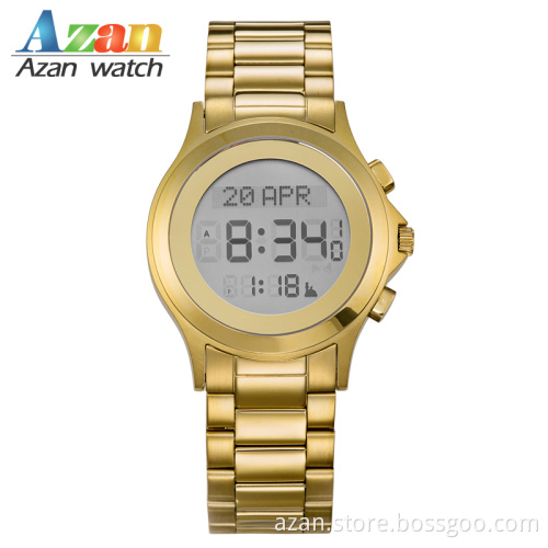 Islam azan qibla prayer watch digital watch